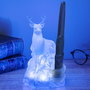 Paladone Lámpara Patronus Ciervo con Varita Control Remoto, Luz LED Decorativa Harry Potter
