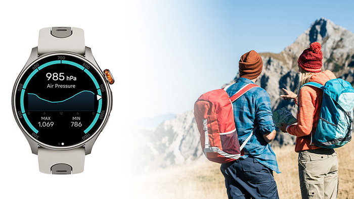 Myphone Watch Adventure Reloj Inteligente Smartwatch con GPS, Pantalla AMOLED 1.43", Batería Larga Duración, Monitor Cardiaco, Resistente al Agua para Deporte - Beige