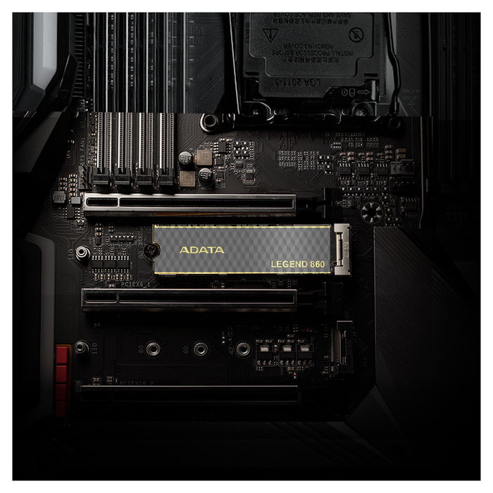 ADATA LEGEND 860 SSD M.2 500 GB SLEG-860-500GCS, PCIe 4.0 x4, NVMe 2.0, 2280, 5000 MB/s Lectura
