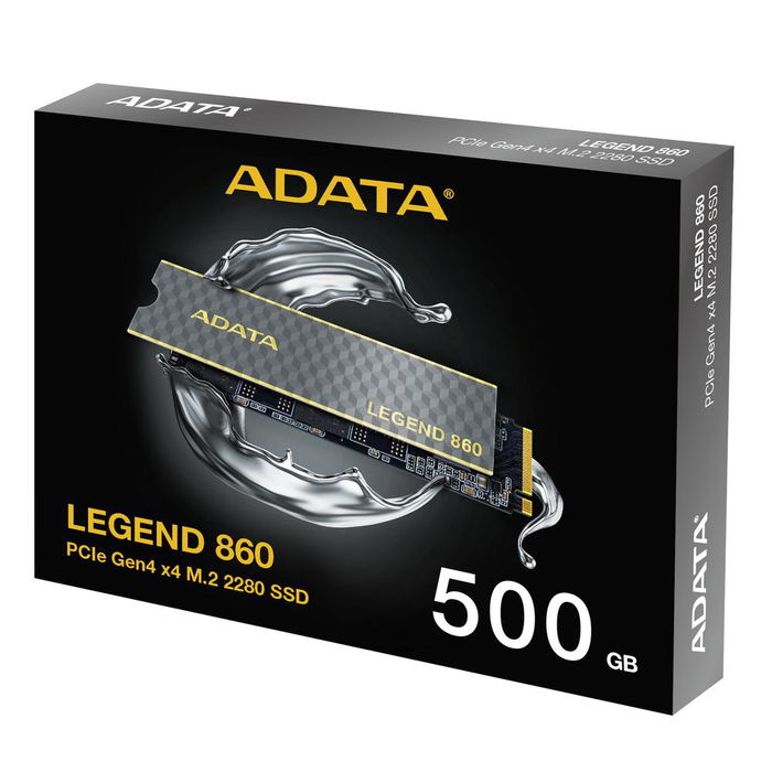 ADATA SSD interno Legend 860, 500 GB, PCIe Gen4 x4 NVMe M.2 2280, hasta 5.000 MB/s lectura y 3.000 MB/s escritura, SLEG-860-500GCS ADATA SSD interno Legend 860, 500 GB, PCIe Gen4 x4 NVMe M.2 2280, hasta 5.000 MB/s lectura y 3.000 MB/s escritura, SLEG-860-500GCS