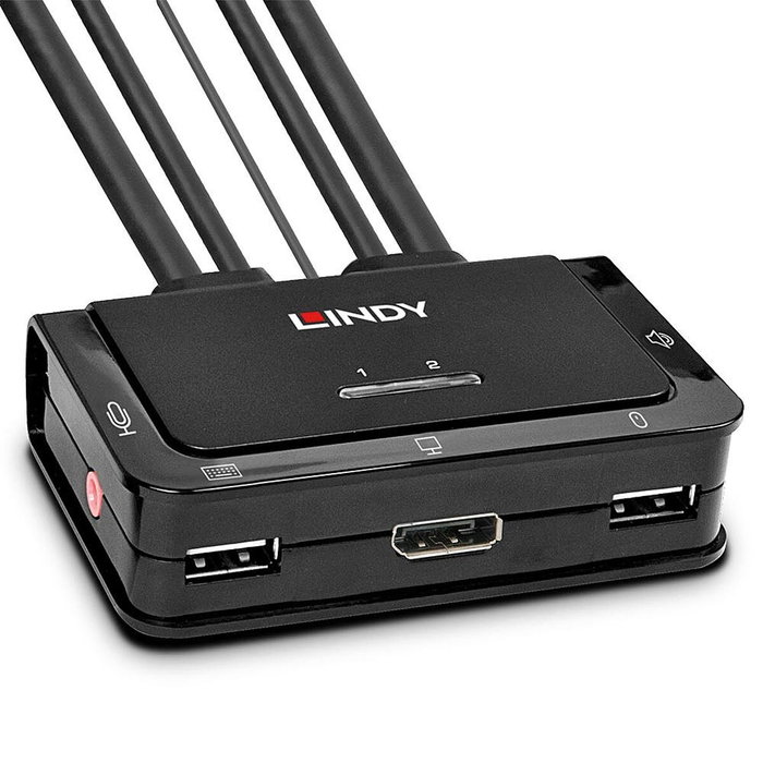 LINDY Interruptor KVM 42344 Montaje en rack Negro LINDY Interruptor KVM 42344 Montaje en rack Negro