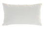 DKD Home Decor Cojín de Poliéster Blanco 50x30 cm con Aplicaciones