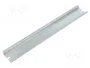 FIBOX Carril DIN de acero zincado TS35 226x35mm