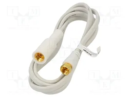 GOOBAY Cable Coaxial de 1,5m con Conector F en Ambos Extremos