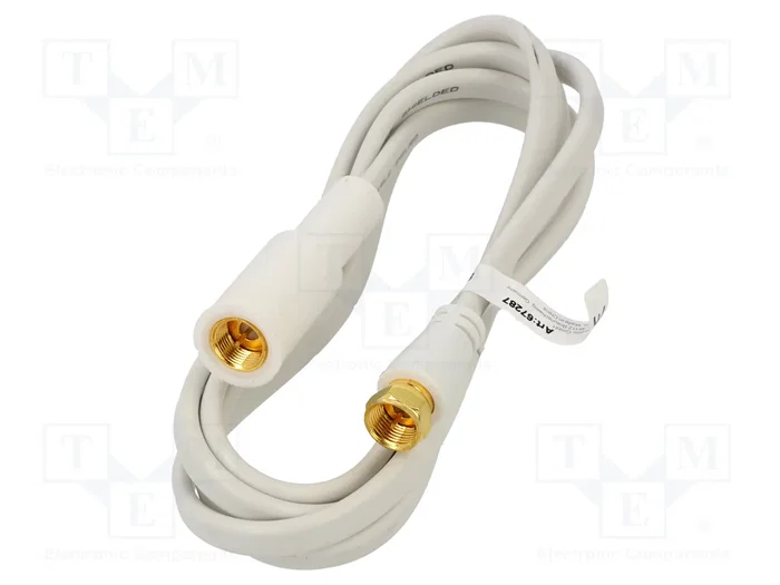 GOOBAY Cable Coaxial de 1,5m con Conector F en Ambos Extremos GOOBAY Cable Coaxial de 1,5m con Conector F en Ambos Extremos