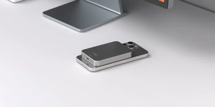 LINQ LQWP102 Batería Externa 10000 mAh Power Bank Carga Inalámbrica y Magnética Compatible MagSafe Plata, USB-C PD