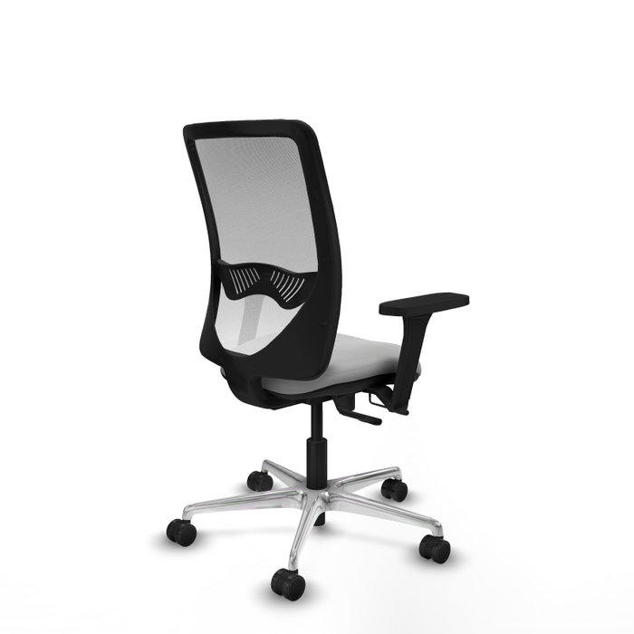 PIQUERAS Y CRESPO Silla de oficina Zulema con mecanismo Sincro/Traslack Gris claro y Blanco PIQUERAS Y CRESPO Silla de oficina Zulema con mecanismo Sincro/Traslack Gris claro y Blanco
