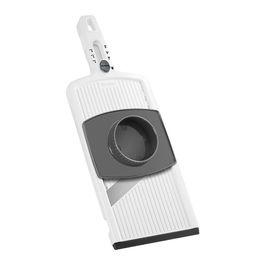 Metaltex Cortador de Verduras Slice-Six, con 6 Cuchillas de Acero Inoxidable (1-6 mm), Mango Ergonómico, Base Antideslizante, 32 x 12 x 3.5 cm