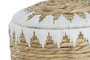 DKD Home Decor Set de 2 Cestas de Fibra y Algodón con Tapa Natural