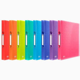 Oxford Carpeta De Anillas 2x15 Urban Pp A4 Colores Surtidos Translúcidos (Set de 10) (Set de 10)