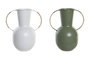 DKD Home Decor Jarrón Metal Colección JEDAR Surtido de 2 unidades