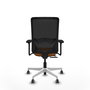 PIQUERAS Y CRESPO Silla de oficina Zulema con mecanismo Sincro/Traslack, Naranja y Negro