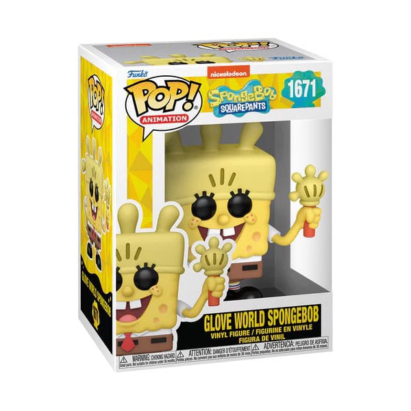 FUNKO Figura POP Bob Esponja Glove World Spongebob 25th Anniversary w/ Glove Light FUNKO Figura POP Bob Esponja Glove World Spongebob 25th Anniversary w/ Glove Light