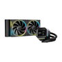 Deepcool LM240 Kit de refrigeración líquida con pantalla IPS y LED RGB, Negro
