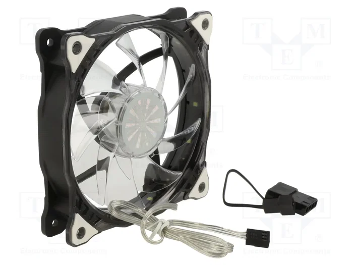 Akasa Ventilador Axial 120x120x25mm con LED Blanco Akasa Ventilador Axial 120x120x25mm con LED Blanco