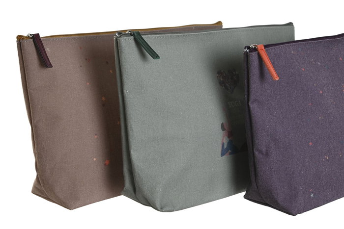 DKD Home Decor Bolsa Burdeos Verde 8 x 20 x 33 cm (3 Unidades) Colección Yoga is a heart opener 23