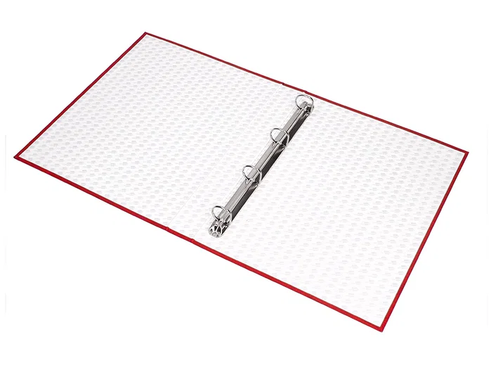 Liderpapel Carpeta de 4 anillas mixtas 25mm Rojo Folio
