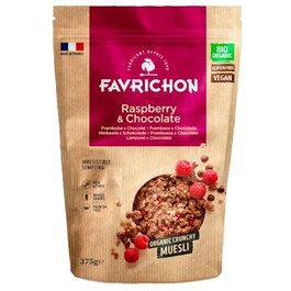 FAVRICHON Crunchy Muesli Frambuesa Chocolate 375 Gr. Bio Sin Gluten Vegano
