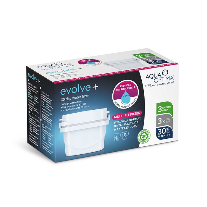 Aqua Optima Filtros Evolve+ Pack de 3