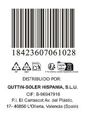 Quttin Cuchillo Pelador Black 8.5 cm (36 Unidades)