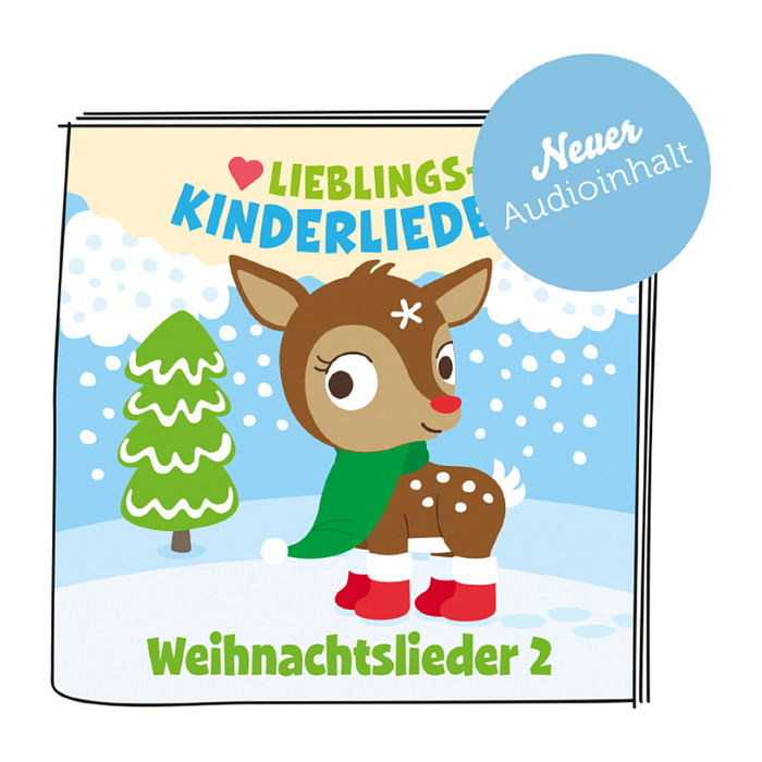 Tonies - Tonies Lieblings-Kinderlieder - Weihnachtslieder 2 (Neuauflage 2022) - Caja Musical de Juguete con Figura - Recomendado de 3 Años