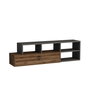Hanah Home Soporte TV Duru Nogal Claro y Antracita 120cm x 38cm x 27.5cm