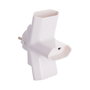 Solera 15097 Clavija Triple Bipolar 16A 250V 3680W Blanca Entrada Schuko Salida Europlug