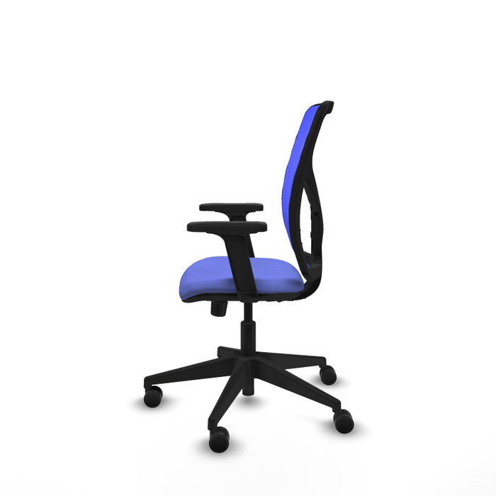 PIQUERAS Y CRESPO Silla de oficina Motilla con mecanismo Sincro, Azul