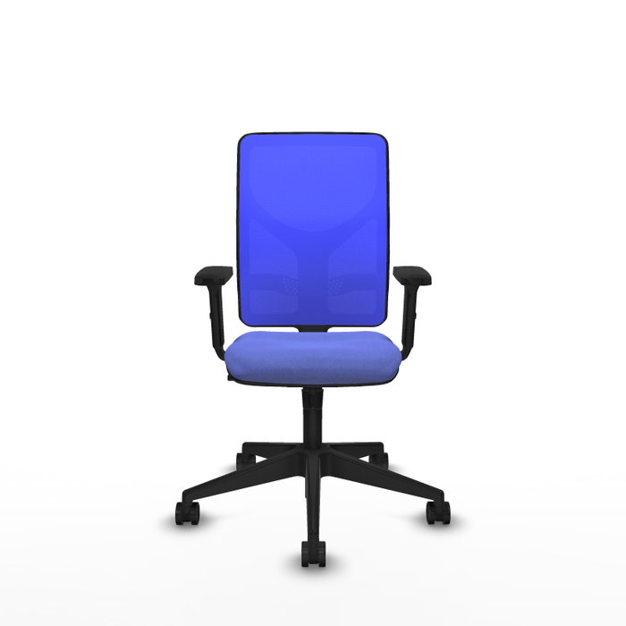 PIQUERAS Y CRESPO Silla de oficina Motilla con mecanismo Sincro, Azul