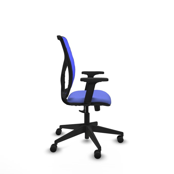 PIQUERAS Y CRESPO Silla de oficina Motilla con mecanismo Sincro, Azul
