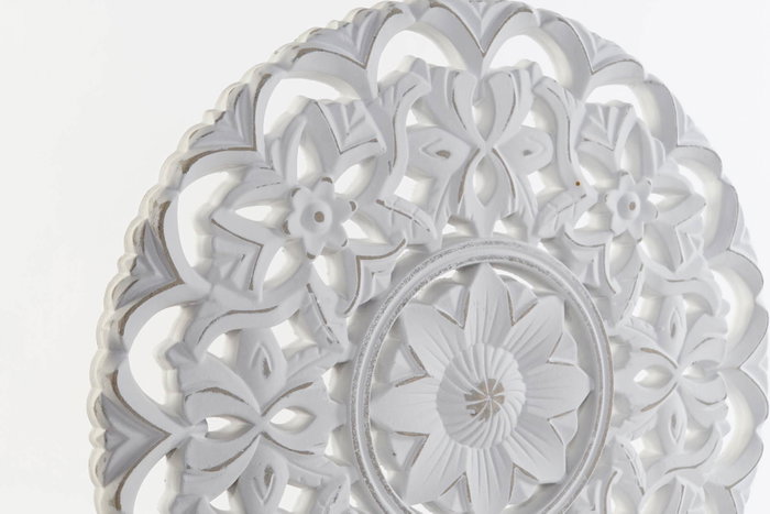 DKD Home Decor Decoración Mandala Decapé Blanco