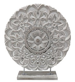 DKD Home Decor Decoración Mandala Decapé Blanco