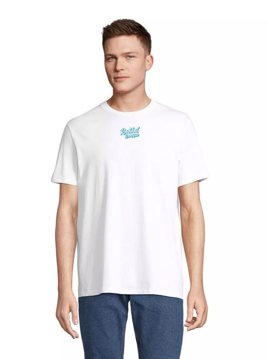 Camiseta de Manga Corta Hombre Radikal Revolution NICE TRACTOR NEAR THE BULLS Blanco M M