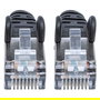 Intellinet 740814 Cable de Red Ethernet Cat7 S/FTP 2m Negro, Conectores RJ-45 Chapados en Oro, 10GBase-T, 10000 Mbit/s, 600 MHz, Plug and Play