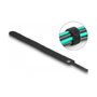 DeLOCK 19010 Bridas para cable con gancho y lazo 150 x 12 mm Negro, 10 piezas