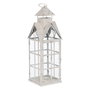 Ixia Farol Portavelas Blanco Metal 21 x 21 x 63 cm