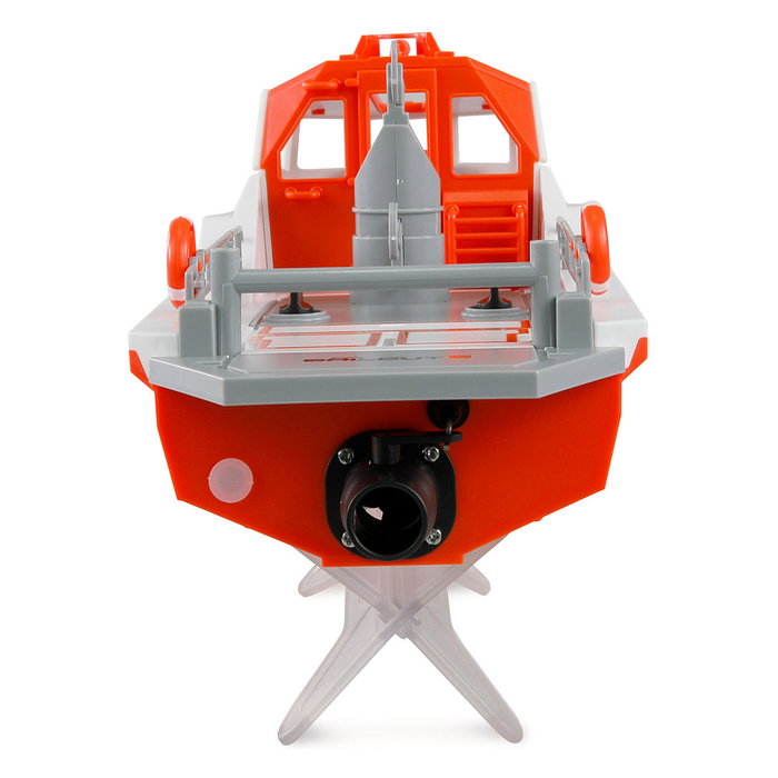 AMEWI Rettungsboot Snig Jetantrieb 26116 Barco RC a Control Remoto, Motor Sin Escobillas, Blanco/Naranja, 320 mm, RTR, 8+ Años
