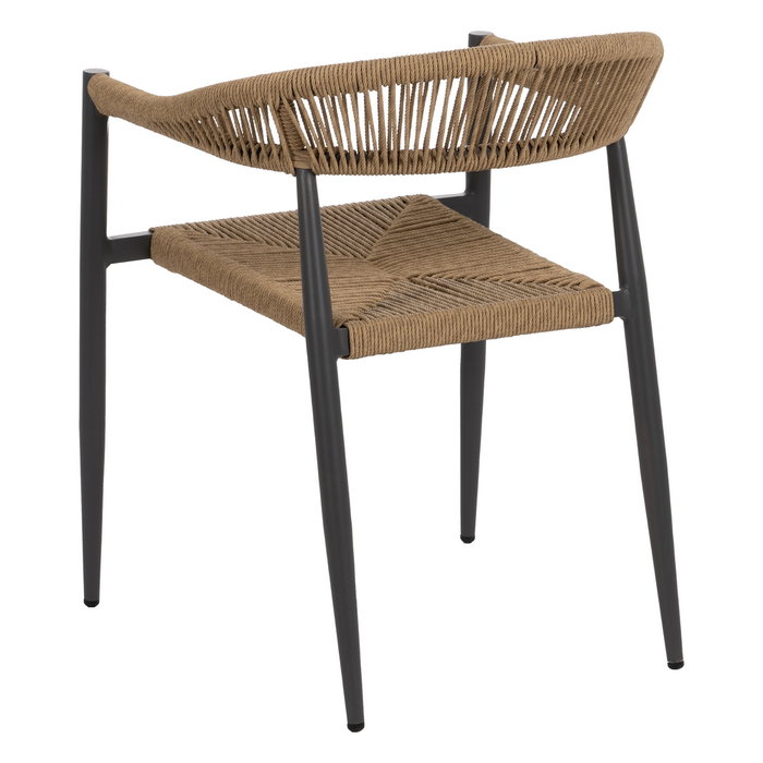 Silla Apilable Pe-Aluminio Salón 57,50 X 56 X 74 cm (Set de 2)