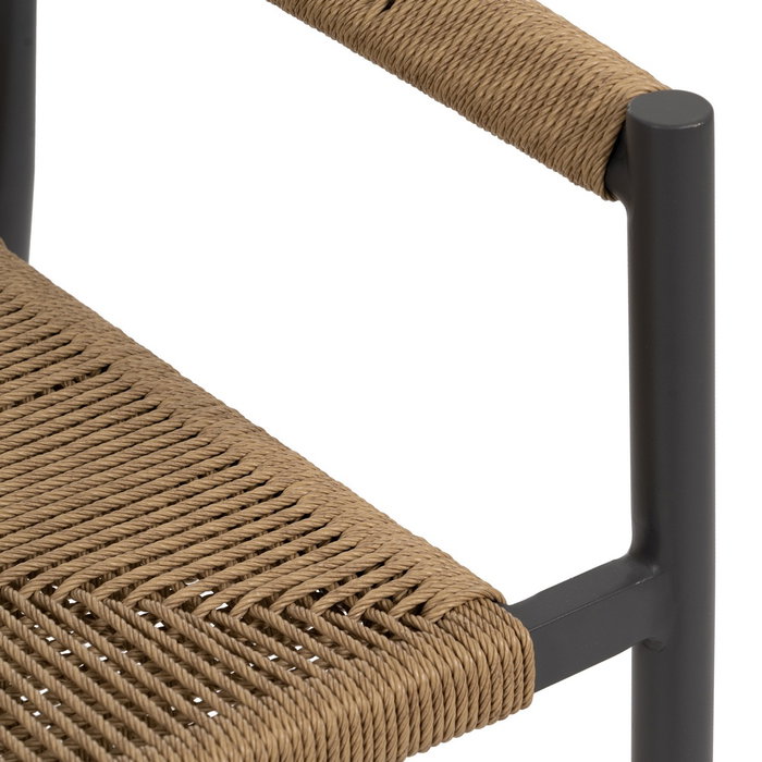 Silla Apilable Pe-Aluminio Salón 57,50 X 56 X 74 cm (Set de 2)