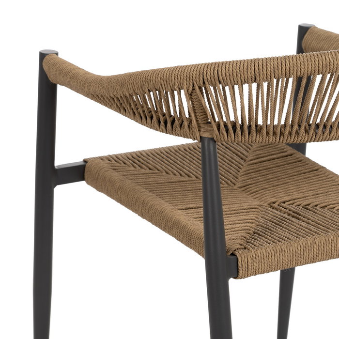 Silla Apilable Pe-Aluminio Salón 57,50 X 56 X 74 cm (Set de 2)