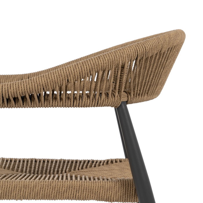 Silla Apilable Pe-Aluminio Salón 57,50 X 56 X 74 cm (Set de 2)