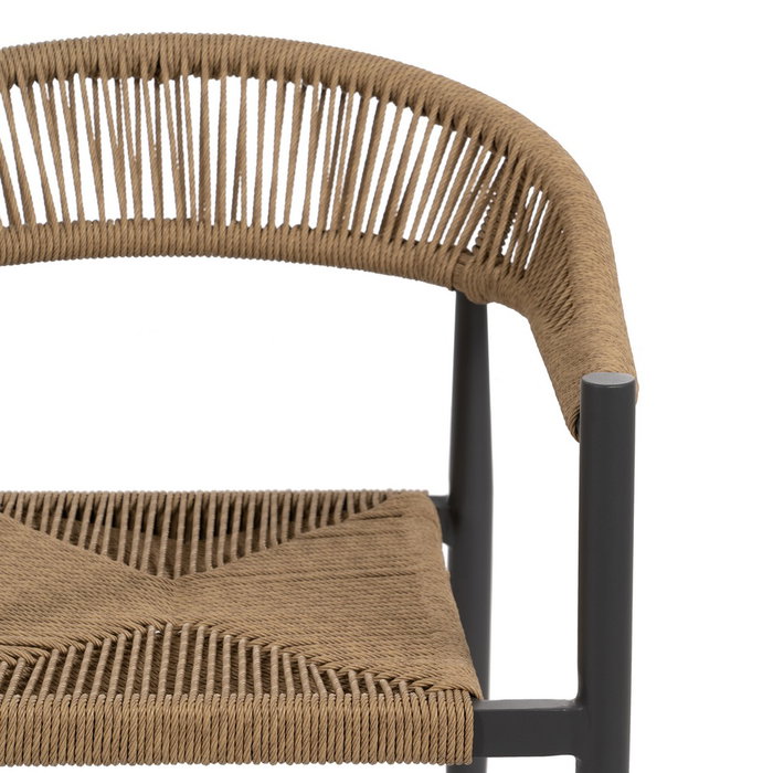 Silla Apilable Pe-Aluminio Salón 57,50 X 56 X 74 cm (Set de 2)