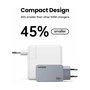UGREEN Nexode Pro 100W GaN Cargador Rápido 3 Puertos EU con Cable USB-C, Negro/Gris, Carga Súper Rápida PD, Protección Sobrecorriente y Sobretensión