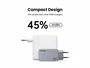 Ugreen Nexode Pro 100W GaN con cable USB-C, 3 puertos, Negro/Gris