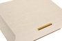 DKD Home Decor Set de 2 Cajas de Madera 30x21x11 cm Blanco y Dorado