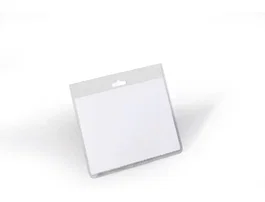 Durable Portanombres para Identificación 60x90 mm Plástico Transparente -20U-