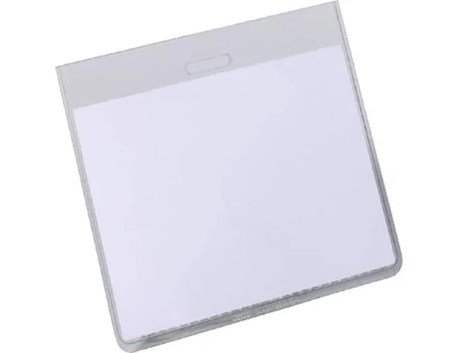 Durable Portanombres de Plástico Transparente 60x90 mm (Pack de 20)