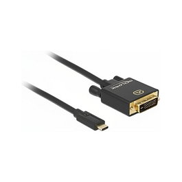 S-Impuls Adaptador USB-C a DVI-D 24+1 (ST-ST) 3m 4K 30Hz Negro