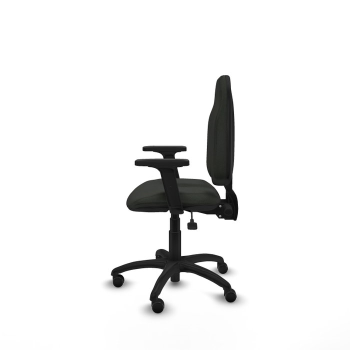 PIQUERAS Y CRESPO Silla de oficina Algarra Negra con Brazos 2D PIQUERAS Y CRESPO Silla de oficina Algarra Negra con Brazos 2D
