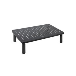 TOOQ TQMR086 Soporte Elevador para Monitor Negro, Altura Regulable 100-140mm, 20kg, Antideslizante